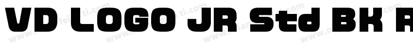 VD LOGO JR Std BK Re字体转换